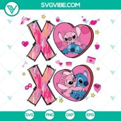 Lilo and Stitch XOXO Valentine SVG | Disney Love Cut Files