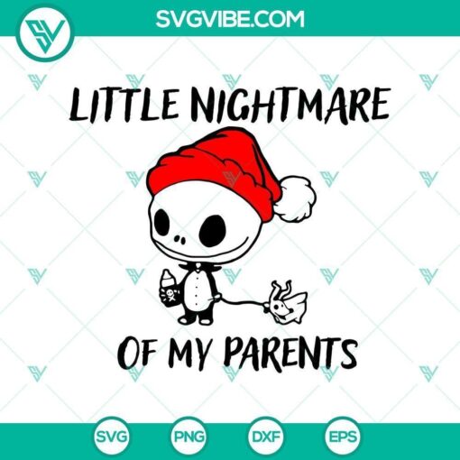 little nightmare of my parents svg horror svg halloween svg halloween scary svg