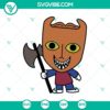 Lock Chibi, Lock The Nightmare Before Christmas, and Halloween Town SVG digital design featuring a spooky and cute theme for Halloween.