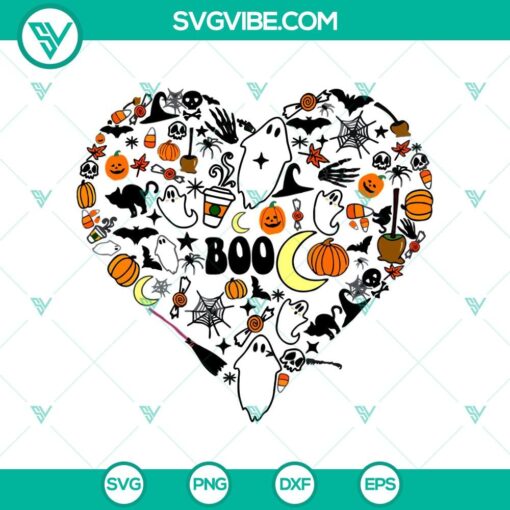 love halloween doodle svg halloween svg boo pumpkin svg