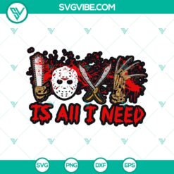 Love Is All I Need SVG, Horror Characters SVG, Halloween SVG