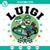 Luigi Mario Kart SVG | Racing Brother Cut Files 2