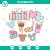 Magical Pastel Park Snacks SVG | Cute Disney Foodie Cut Files 3