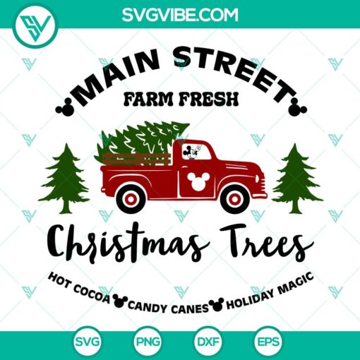 main street farm fresh christmas tree svg