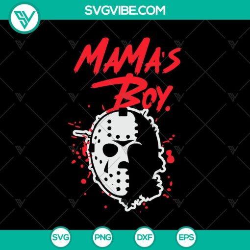 mama8217s boy svg jason voorhees boy svg horror characters svg