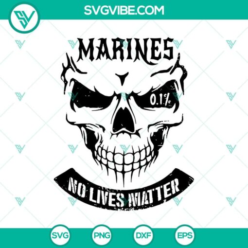 marines no lives matter svg horror skull svg halloween svg