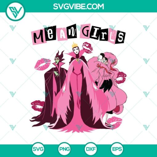 mean girls witches villains disney svg dxf eps png files