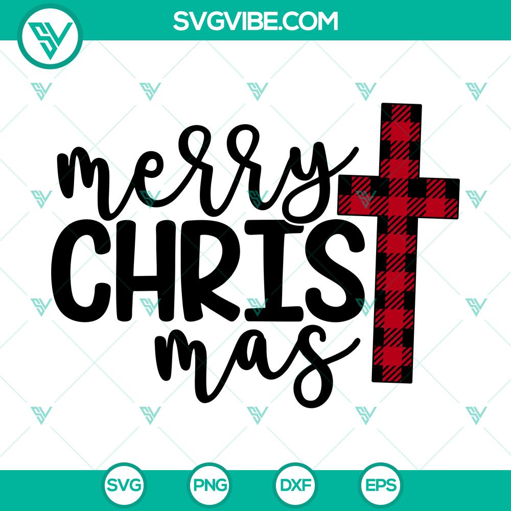merry-christmas-buffalo-cross-svg-merry-christmas-svg-buffalo-plaida-svg.jpg Buffalo plaid Merry Christmas SVG with cross design for holiday crafting projects.