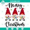 Christmas gnomes and lights SVG design for Merry Christmas celebration. Festive holiday SVG graphic for crafts and decorations.