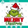 Merry Christmas Grinch themed SVG, DXF, EPS, PNG files for holiday projects.