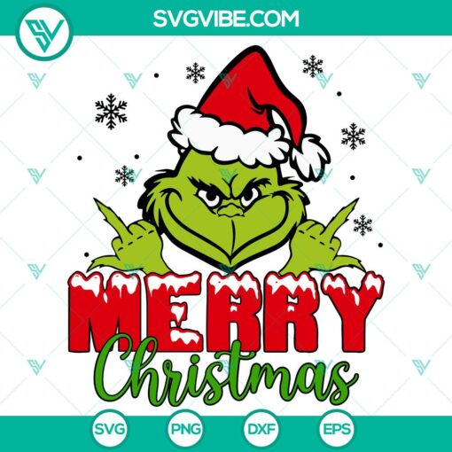 merry christmas grinch svg dxf eps png files