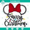 Minnie Mouse Merry Christmas lights themed SVG design, free daily SVG freebie. Best for holiday crafts.
