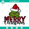 Merry Christmas SVG with festive Buffalo Plaid design for holiday crafts and decorations.