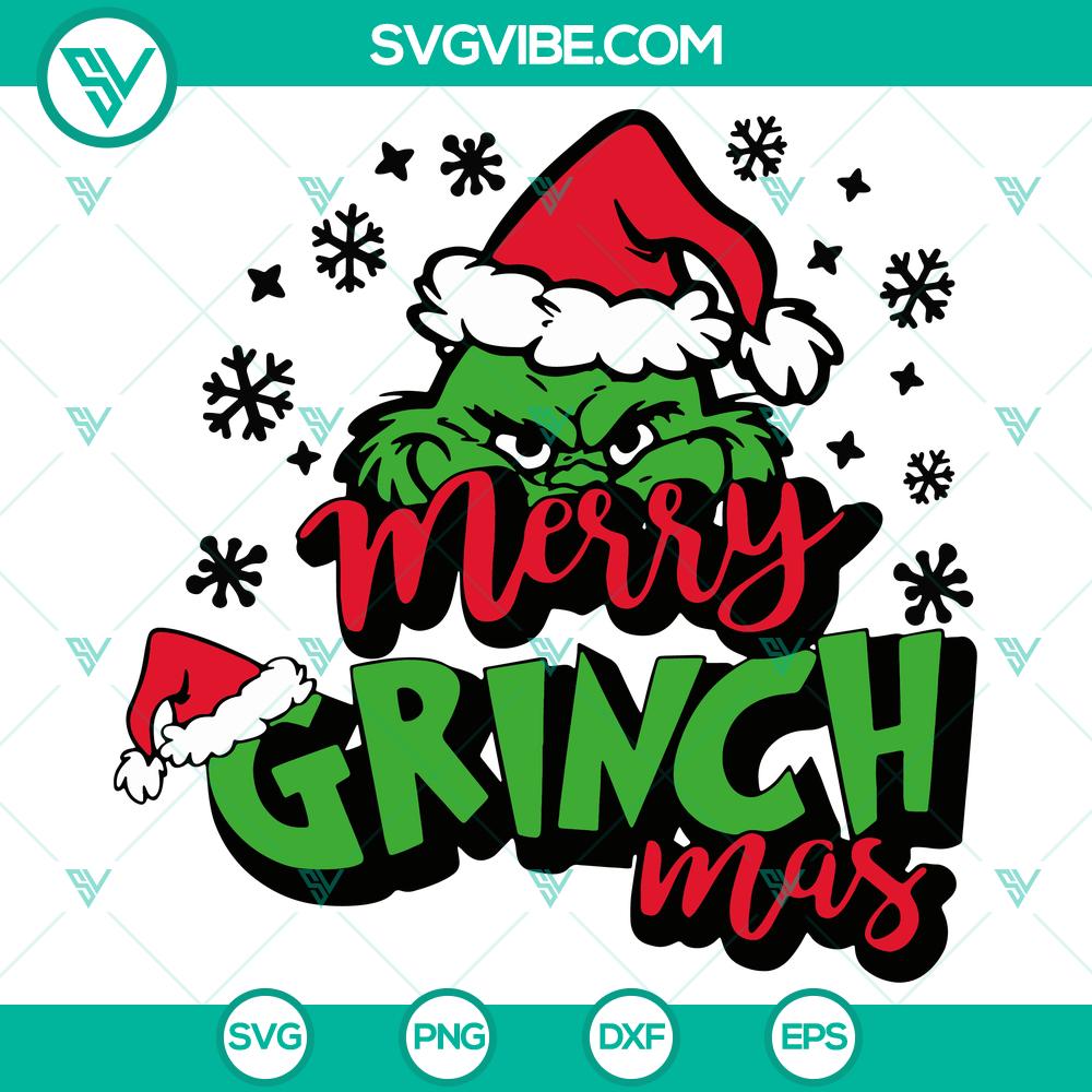 merry-grinch-mas-svg-dxf-eps-png-files.jpg Merry Grinch Mas digital files for Christmas crafts - SVG, DXF, EPS, and PNG formats. Festive holiday design for craft projects.
