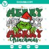 Funny Grinch Christmas SVG with "Merry Merry Grinchmas" text - Perfect for holiday projects and crafts.