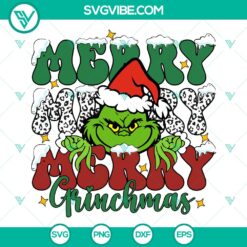 Merry Merry Grinchmas SVG | Funny Grinch Holiday Cut Files