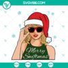 Taylor Swift Christmas SVG featuring Merry Swiftmas design, ideal for Swiftie holiday projects.