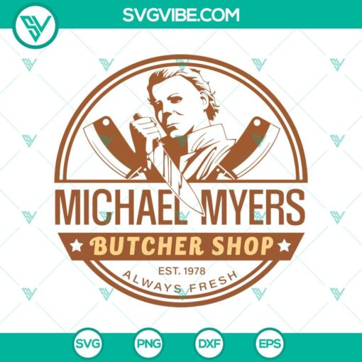 michael myers butcher shop svg michael myers svg horror characters svg