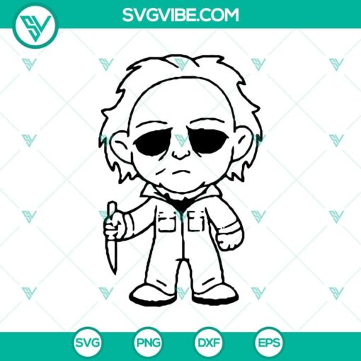 michael myers chibi characters svg horror characters svg halloween svg