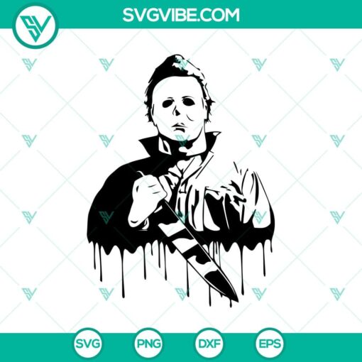 michael myers in blood svg horror svg halloween svg