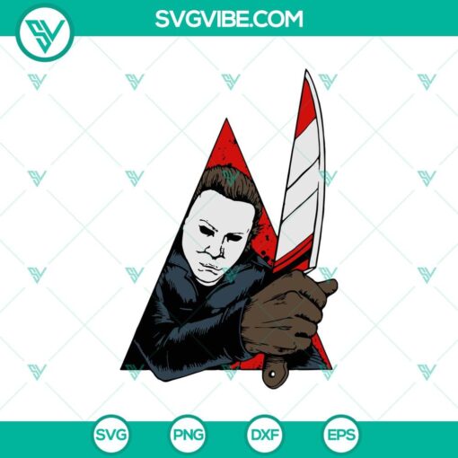 michael myers in triangle svg halloween svg michael myers svg oct 31 svg