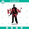 Michael Myers SVG design with an eerie Halloween theme, showing Michael Myers Killing It, perfect for horror-themed projects.