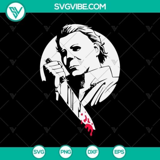 michael myers knife blood killer svg halloween film horror svg michael myers svg