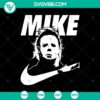 Michael Myers Nike Just Do It SVG featuring a Halloween-themed design with a scary and horror twist perfect for Halloween crafting projects.