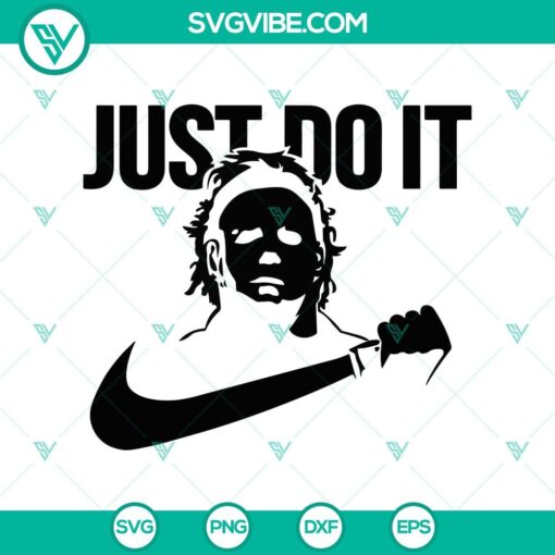 michael myers nike just do it svg horror characters svg halloween svg