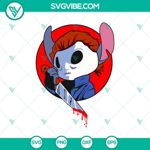 michael myers x stitch svg horror stitch svg halloween svg