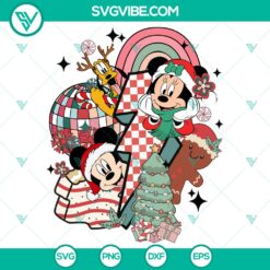 Mickey and Friends Christmas SVG DXF EPS PNG Files