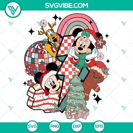 mickey and friends christmas svg dxf eps png files