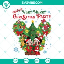 Mickey and Friends Very Merry Christmas SVG | Disney Holiday Cut Files