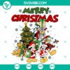 Mickey and Friends Christmas themed SVG DXF EPS PNG files for holiday crafting projects.