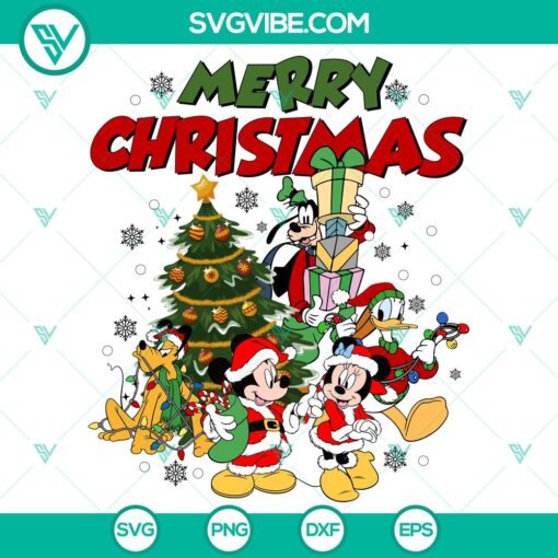 mickey and friends xmas svg dxf eps png files