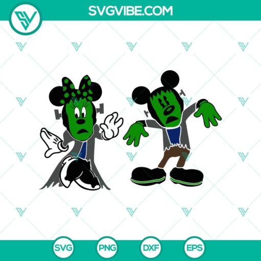 mickey and minnie frankenstein svg disney mouse halloween svg funny halloween svg