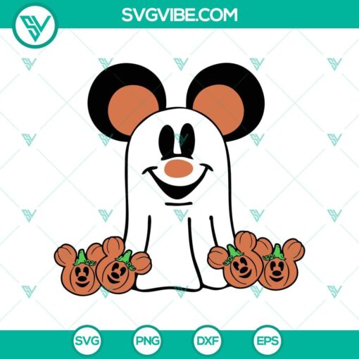 mickey boo svg disney spooky svg happy halloween svg