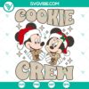 Mickey Cookie Crew SVG DXF EPS PNG Files for Christmas crafts and projects featuring Disney character inspired design.