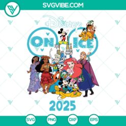 Mickey Disney Friends on Ice 2025 SVG | Winter Festival Cut Files