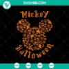 Mickey Mouse Halloween theme SVG featuring Disney's iconic mouse head for crafting, Halloween decor, and DIY projects.