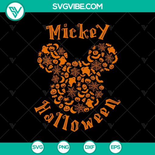 mickey halloween theme svg mickey head svg disney halloween svg