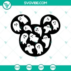 Mickey Head boo SVG, Halloween SVG, Scary SVG, Oct 31 SVG