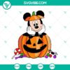 Halloween-themed Mickey Mouse in pumpkin SVG design for horror fans, Happy Halloween.