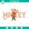 Mickey Mouse Christmas Gingerbread SVG with festive holiday theme, perfect for crafts and decorations.