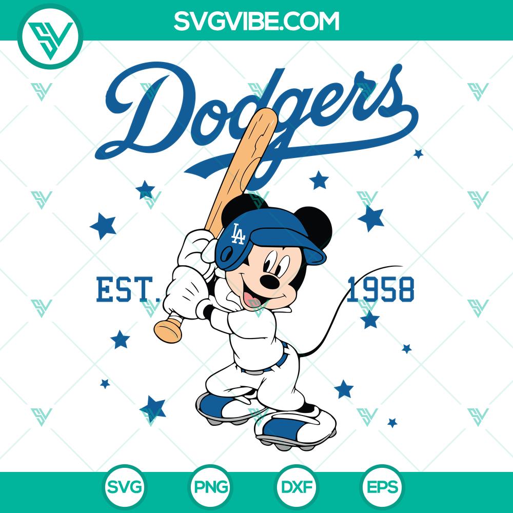 Mickey Mouse Dodgers 1958 Baseball SVG | Vintage MLB Disney Cut Files Mickey Mouse Dodgers 1958 Baseball SVG | Vintage MLB Disney Cut Files