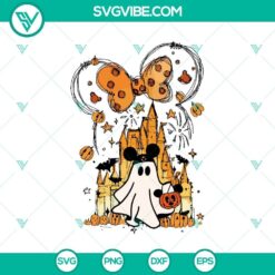 Mickey Mouse Ghost Castle SVG DXF EPS PNG Cut Files, Halloween SVG File, Halloween Cricut &amp; Silhouette Designs