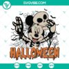 Mickey Mouse skeleton Halloween cut file for Cricut and Silhouette, featuring SVG, DXF, EPS, and PNG formats. Great for spooky crafts!