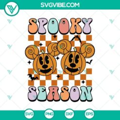 Mickey Mouse Spooky Season SVG DXF EPS PNG Cut Files, Halloween SVG File, Halloween Cricut &amp; Silhouette Designs