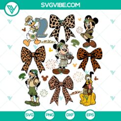 Mickey Safari Animals Kingdom SVG | Disney Jungle Adventure Cut Files