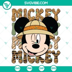 Mickey Safari Disney Animals Kingdom SVG | Wildlife Adventure Cut Files